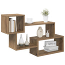 vidaXL Lebegő polc Falra szerelhető Barna 87 x 20 x 55 cm Szerelt Fa