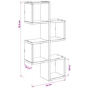 vidaXL Lebegő polc Falra szerelhető Barna 87 x 20 x 55 cm Szerelt Fa