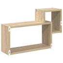 vidaXL Falpolc Falra szerelhető Barna 55 x 15 x 35 cm Szerelt Fa