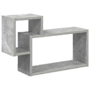 vidaXL Falpolc Falra szerelhető Szürke 55 x 15 x 35 cm Szerelt Fa