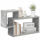 vidaXL Falpolc Falra szerelhető Szürke 55 x 15 x 35 cm Szerelt Fa