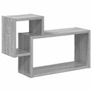 vidaXL Falpolc Falra szerelhető Szürke 55 x 15 x 35 cm Szerelt Fa