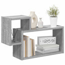 vidaXL Falpolc Falra szerelhető Szürke 55 x 15 x 35 cm Szerelt Fa