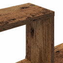 vidaXL Falpolc Falra szerelhető Barna 55 x 15 x 35 cm Szerelt Fa