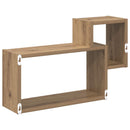vidaXL Falpolc Falra szerelhető Barna 55 x 15 x 35 cm Szerelt Fa