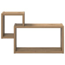 vidaXL Falpolc Falra szerelhető Barna 55 x 15 x 35 cm Szerelt Fa
