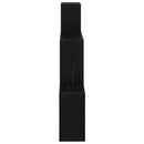 vidaXL Falpolc Falra szerelhető Fekete 91,5 x 15 x 76 cm Szerelt Fa