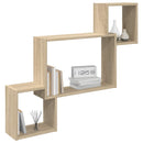 vidaXL Falpolc Falra szerelhető Barna 91,5 x 15 x 76 cm Szerelt Fa