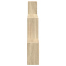 vidaXL Falpolc Falra szerelhető Barna 91,5 x 15 x 76 cm Szerelt Fa