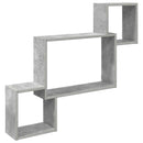 vidaXL Falpolc Falra szerelhető Szürke 91,5 x 15 x 76 cm Szerelt Fa