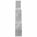 vidaXL Falpolc Falra szerelhető Szürke 91,5 x 15 x 76 cm Szerelt Fa