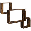 vidaXL Falpolc Falra szerelhető Barna 91,5 x 15 x 76 cm Szerelt Fa