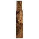 vidaXL Falpolc Falra szerelhető Barna 91,5 x 15 x 76 cm Szerelt Fa