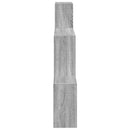 vidaXL Falpolc Falra szerelhető Szürke 91,5 x 15 x 76 cm Szerelt Fa