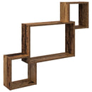 vidaXL Falpolc Falra szerelhető Barna 91,5 x 15 x 76 cm Szerelt Fa