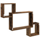 vidaXL Falpolc Falra szerelhető Barna 91,5 x 15 x 76 cm Szerelt Fa