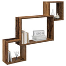vidaXL Falpolc Falra szerelhető Barna 91,5 x 15 x 76 cm Szerelt Fa