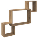 vidaXL Falpolc Falra szerelhető Barna 91,5 x 15 x 76 cm Szerelt Fa