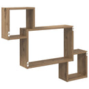 vidaXL Falpolc Falra szerelhető Barna 91,5 x 15 x 76 cm Szerelt Fa