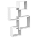 vidaXL Fali Kocka Polcok Falra szerelhető Fehér 64 x 13,5 x 91,5 cm
