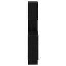 vidaXL Fali Kocka Polcok Falra szerelhető Fekete 64 x 13,5 x 91,5 cm