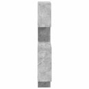 vidaXL Fali Kocka Polcok Falra szerelhető Szürke 64 x 13,5 x 91,5 cm