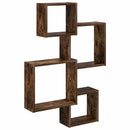 vidaXL Fali Kocka Polcok Falra szerelhető Barna 64 x 13,5 x 91,5 cm