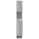 vidaXL Fali Kocka Polcok Falra szerelhető Szürke 64 x 13,5 x 91,5 cm
