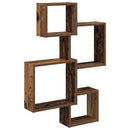 vidaXL Fali Kocka Polcok Falra szerelhető Barna 64 x 13,5 x 91,5 cm