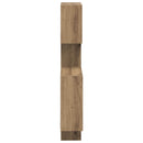 vidaXL Fali Kocka Polcok Falra szerelhető Barna 64 x 13,5 x 91,5 cm