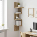 vidaXL Falpolc Falra szerelhető Barna 32 x 21 x 107 cm Szerelt Fa