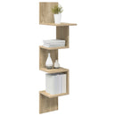 vidaXL Falpolc Falra szerelhető Barna 32 x 21 x 107 cm Szerelt Fa