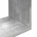 vidaXL Falpolc Falra szerelhető Szürke 32 x 21 x 107 cm Szerelt Fa
