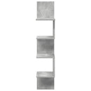 vidaXL Falpolc Falra szerelhető Szürke 32 x 21 x 107 cm Szerelt Fa