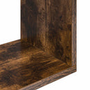 vidaXL Falpolc Falra szerelhető Barna 32 x 21 x 107 cm Szerelt Fa