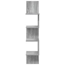 vidaXL Falpolc Falra szerelhető Szürke 32 x 21 x 107 cm Szerelt Fa