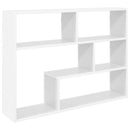 vidaXL Falpolc Falra szerelhető Fehér 95 x 20 x 69,5 cm Szerelt Fa