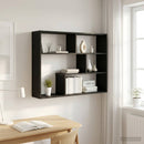 vidaXL Falpolc Falra szerelhető Fekete Tölgy 95 x 20 x 69,5 cm