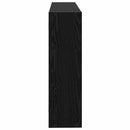 vidaXL Falpolc Falra szerelhető Fekete 95 x 20 x 69,5 cm Szerelt Fa