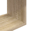 vidaXL Falpolc Falra szerelhető Barna 95 x 20 x 69,5 cm Szerelt Fa