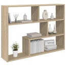 vidaXL Falpolc Falra szerelhető Barna 95 x 20 x 69,5 cm Szerelt Fa