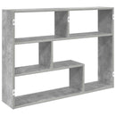 vidaXL Falpolc Falra szerelhető Szürke 95 x 20 x 69,5 cm Szerelt Fa