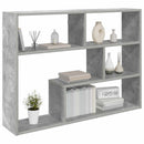vidaXL Falpolc Falra szerelhető Szürke 95 x 20 x 69,5 cm Szerelt Fa