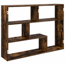 vidaXL Falpolc Falra szerelhető Barna 95 x 20 x 69,5 cm Szerelt Fa