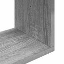 vidaXL Falpolc Falra szerelhető Szürke 95 x 20 x 69,5 cm Szerelt Fa