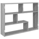 vidaXL Falpolc Falra szerelhető Szürke 95 x 20 x 69,5 cm Szerelt Fa