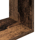 vidaXL Falpolc Falra szerelhető Barna 95 x 20 x 69,5 cm Szerelt Fa