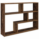 vidaXL Falpolc Falra szerelhető Barna 95 x 20 x 69,5 cm Szerelt Fa