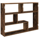 vidaXL Falpolc Falra szerelhető Barna 95 x 20 x 69,5 cm Szerelt Fa