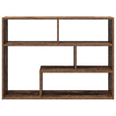 vidaXL Falpolc Falra szerelhető Barna 95 x 20 x 69,5 cm Szerelt Fa
